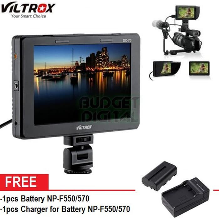 Buy VILTROX DC-70EX 7" HD Clip-on HDMI/SDI/AV Input Output Camera Video LCD Monitor Display For Canon Nikon Pentax Olympus DSLR Online At Low Prices In India - Foto 9