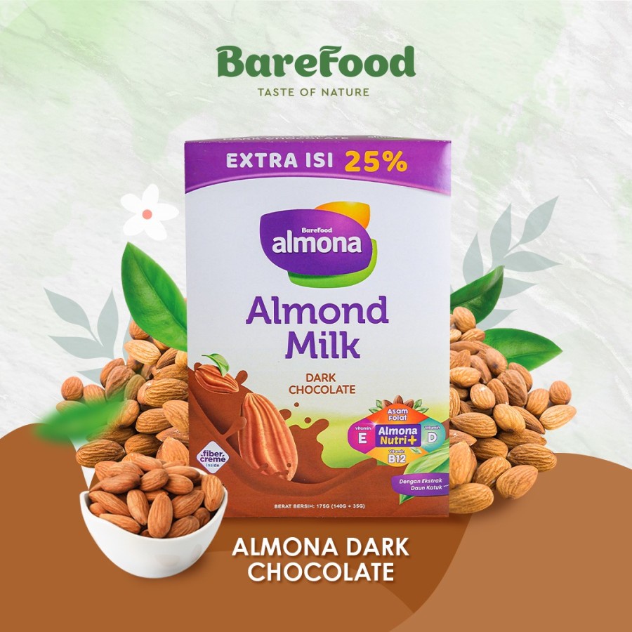 Jual Barefood - Almona Milk Dark Chocolate - Susu Almond Bubuk ASI ...