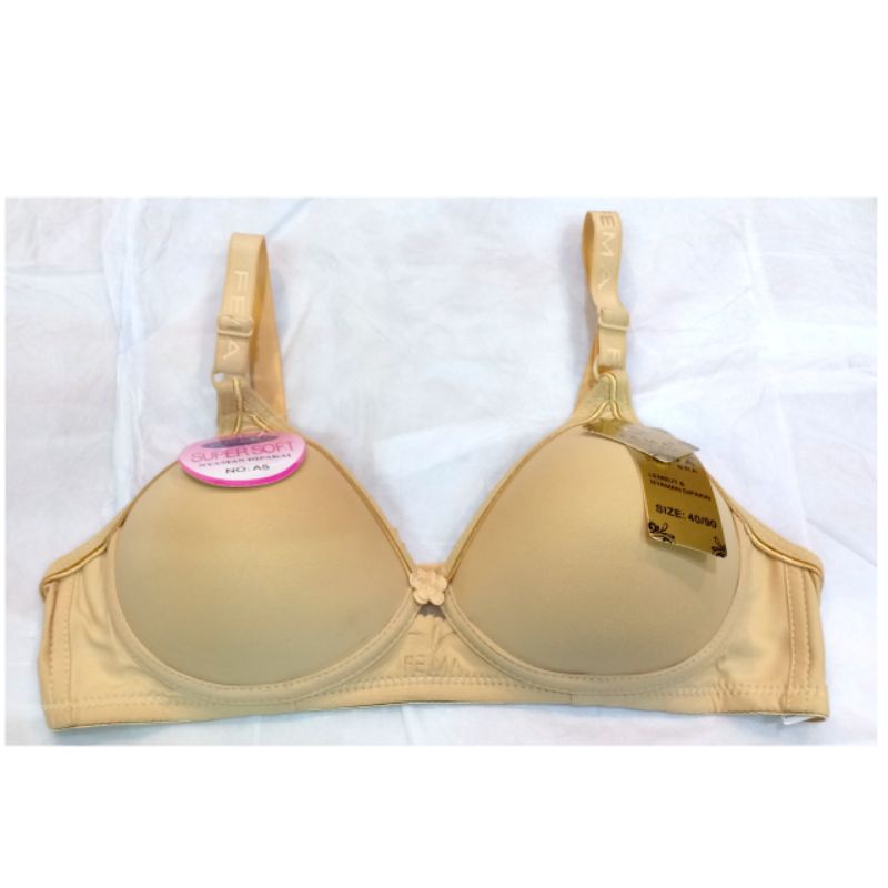 Jual BRA POLOS CANTIK A5 Fema POLOS LEMBUT CUP A KAIT 2 BUSA PUDDING ...