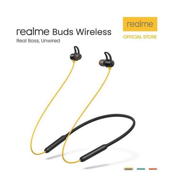 REALME BUDS WIRELESS EARPHONE ORIGINAL HEADSET BLUETOOTH GARANSI RESMI