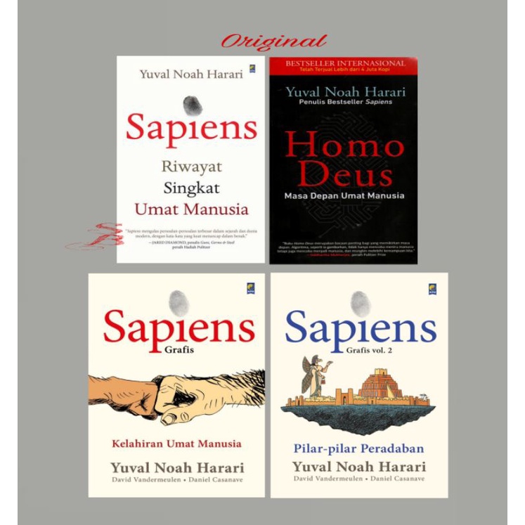 Jual BUKU SAPIENS Riwayat Singkat Manusia SAPIENS GRAFIS & HOMO DEUS ...