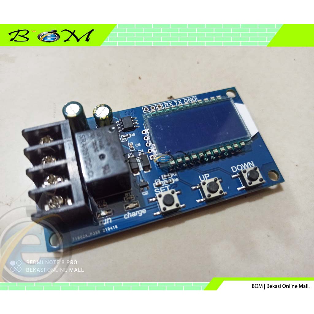 Jual Modul kit rangkaian Charger Aki Digital LCD Otomatis Cut Off 10A ...