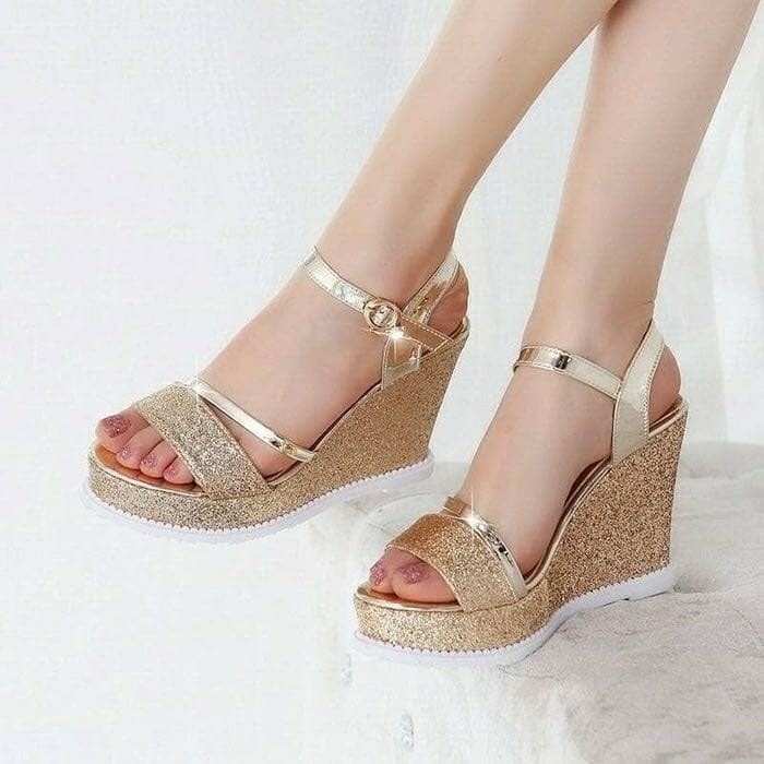 Jual MS_ Hells/Wedges/Hak Tinggi Pesta Wanita Glamour Shopee