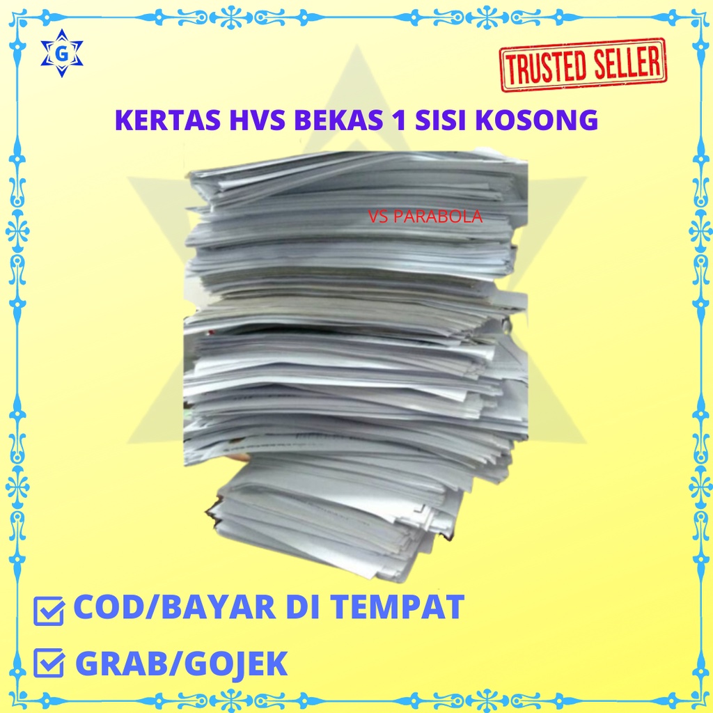 Jual KERTAS HVS BEKAS 1 SISI 1000 GRAM (1 KG) | Shopee Indonesia