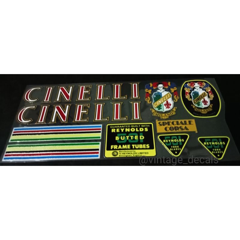 Jual sticker decal sepeda CINELLI super Corsa speciale Corsa | Shopee ...