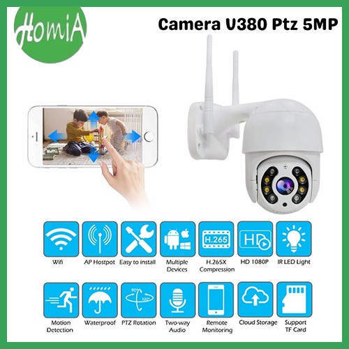 Jual IP Camera CCTV Wifi V380 Outdoor Kamera Ptz 5MP 1080p Full HD ...