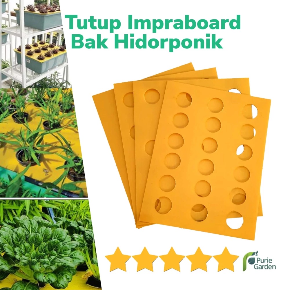 Tutup Bak Hidroponik Wick System Impraboard