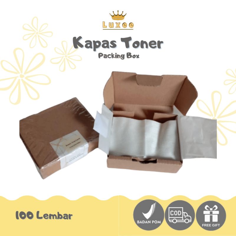 Jual Kapas Toner Box 100 Lembar / Kapas Tipis 100 Lembar Kemasan Box ...