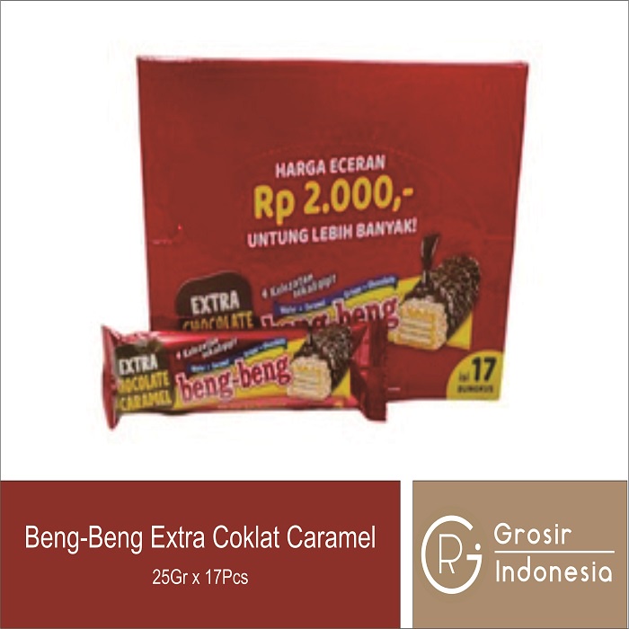 Jual Beng Beng Extra Coklat Caramel Box (isi 17 Pcs) | Shopee Indonesia