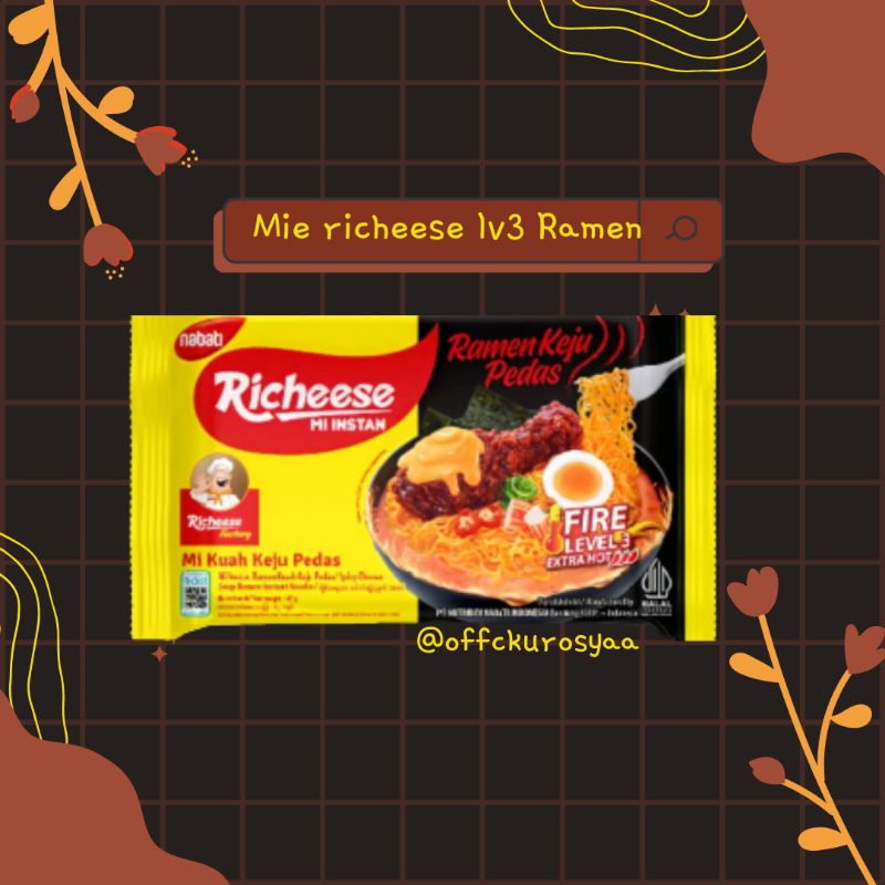 Jual MIE RICHEESE KUAH RAMEN LV3 | Shopee Indonesia