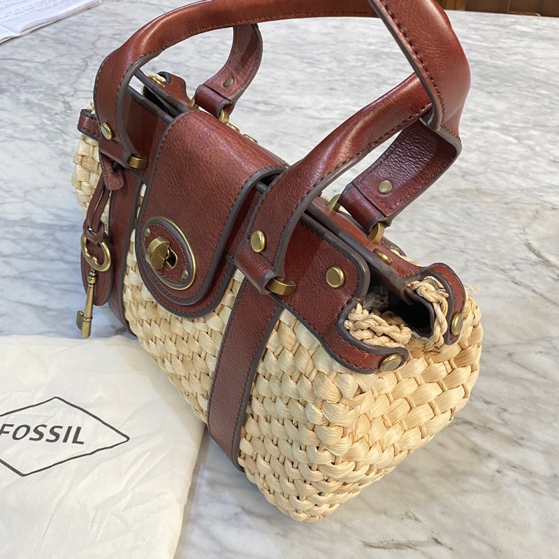 Fossil sales straw purse