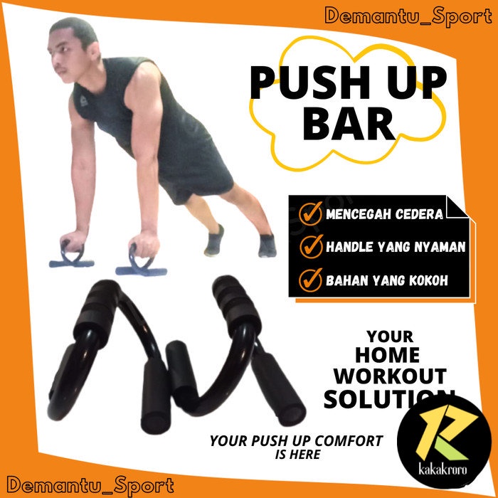 Jual Push Up Bar Bars Stand Besi Handle Grip Busa Alat Bantu Olahraga ...