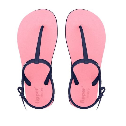 Jual Sandal Fipper Strappy Pink Soft Navy Original Shopee Indonesia