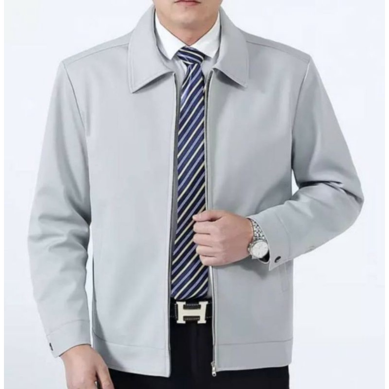 Jual pakaian pria jasket semi formal / jaket kantor / jaket semi jas ...