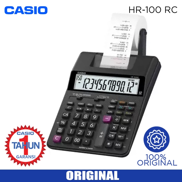 Jual KALKULATOR CASIO HR 100RC Shopee Indonesia