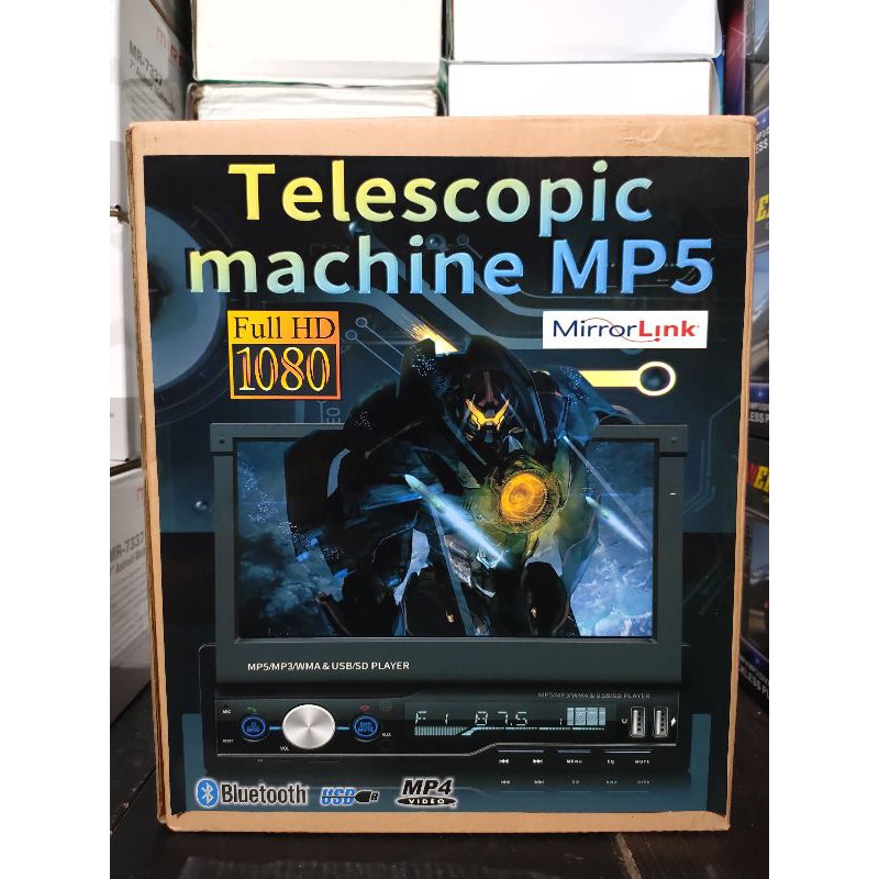 Jual headunit single din mp5 motorize manual 7