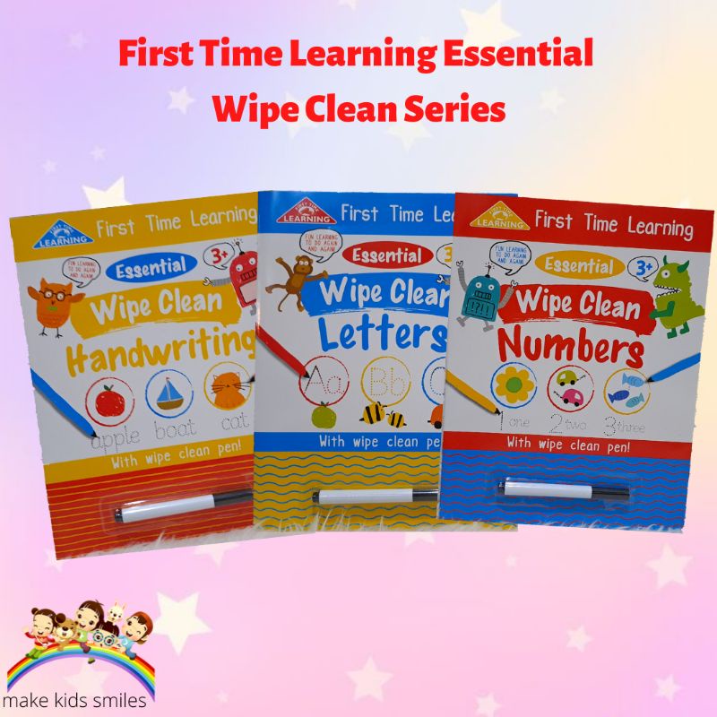 Jual Buku Anak Import First Time Learning Essential Wipe Clean Series ...