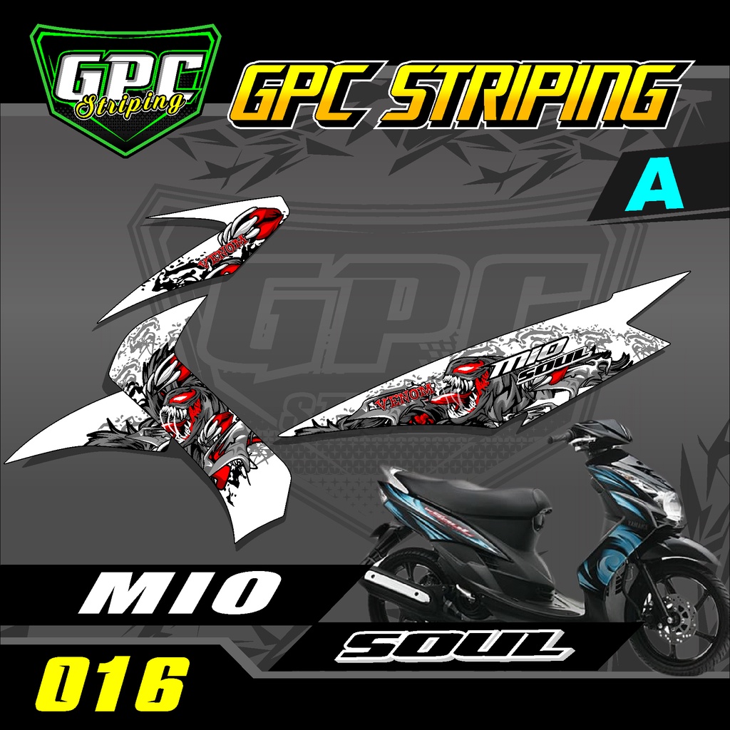 Jual Sticker Striping Mio Soul 016 -Stiker variasi list Motor Motif ...