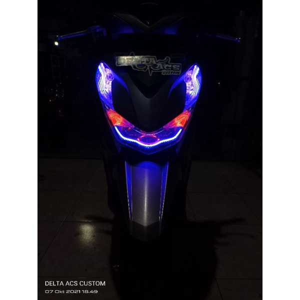 Jual Lampu Alis Beat New Deluxe 2020/2021 l custom Headlamp Reflektor ...