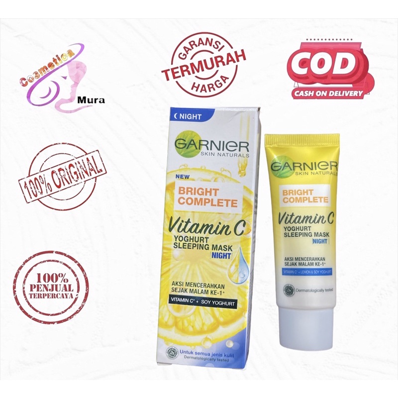 Jual *GARNIER BC 20 ML NIGHT * [ night cream 20 ml tube] garnier light