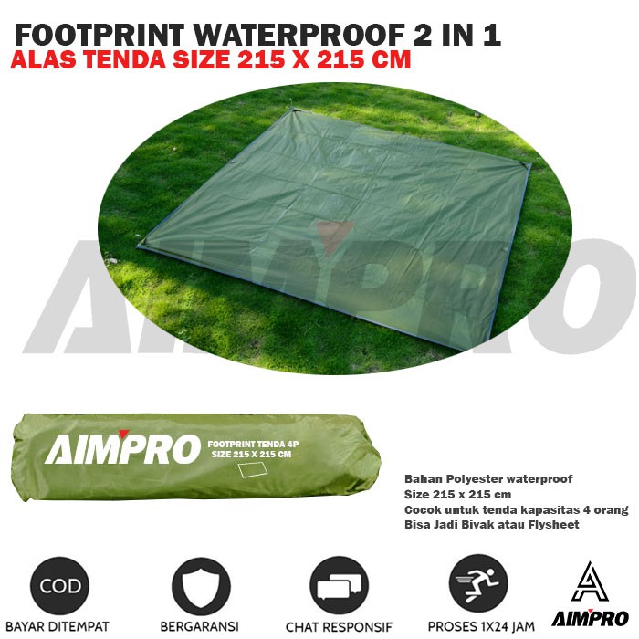 Jual Footprint Alas Tenda 215x150cm Bisa Jadi Flysheet Tenda Shopee 