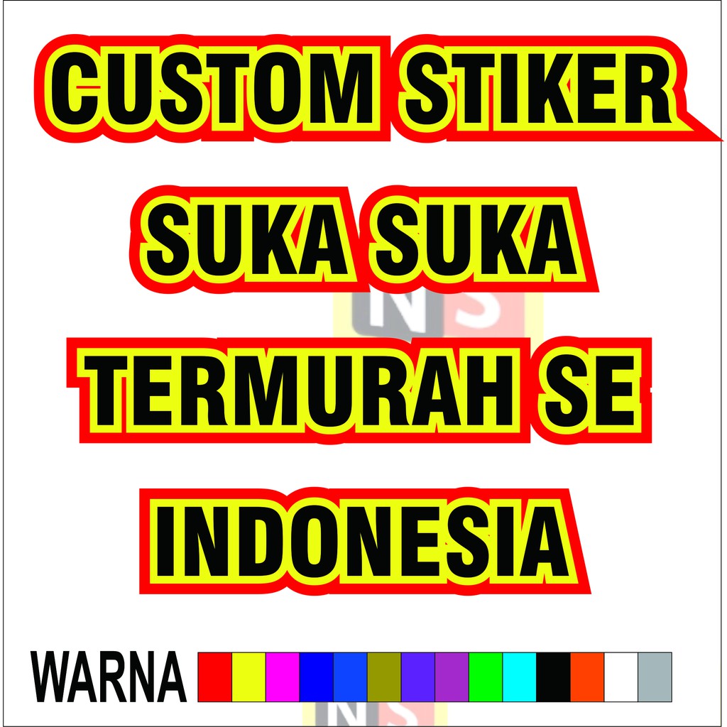 Jual Cutting Stiker Custom | Shopee Indonesia