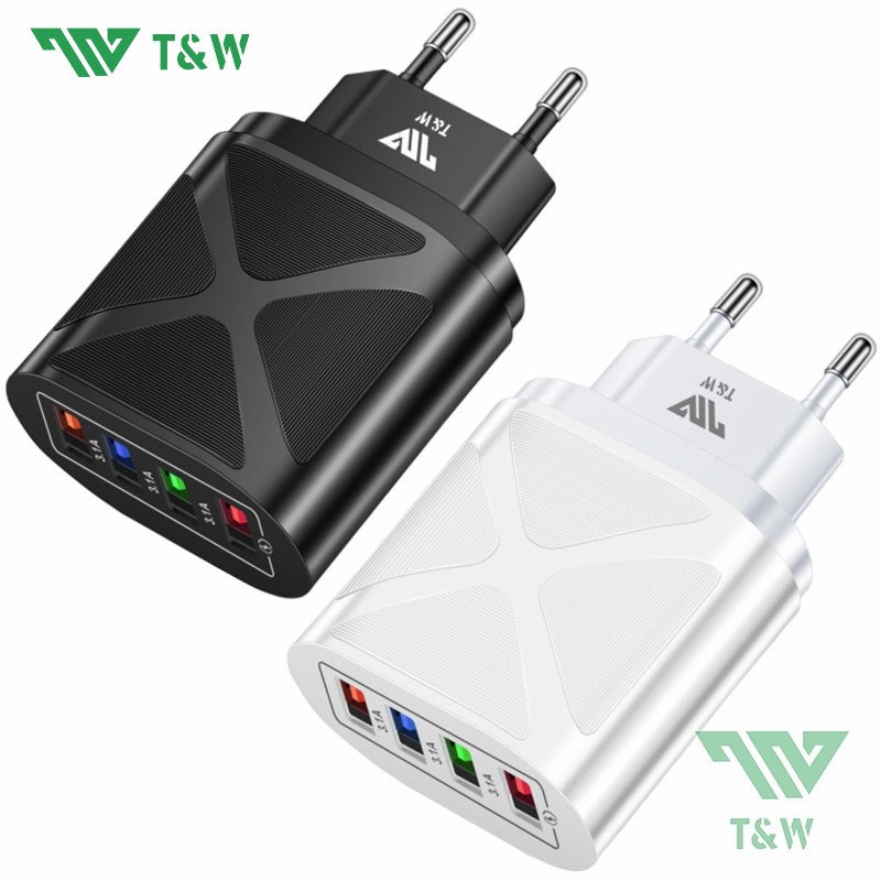 Jual T&W Adapter Charger Pengisian Daya Cepat dengan Muatan 3.1 Ampere
