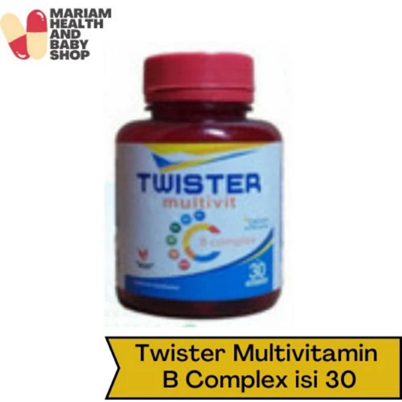 Jual TWISTER MULTIVIT MULTIVITAMIN MINERAL VITAMIN C & B-COMPLEX ISI 30 ...