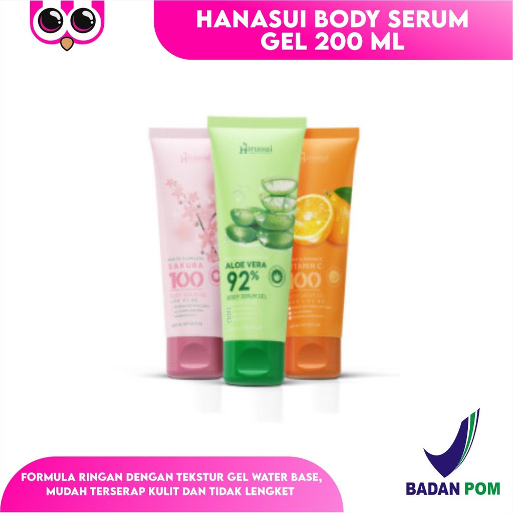 Jual HANASUI BODY SERUM GEL 200ML RINGAN MUDAH TERSERAP | Shopee Indonesia