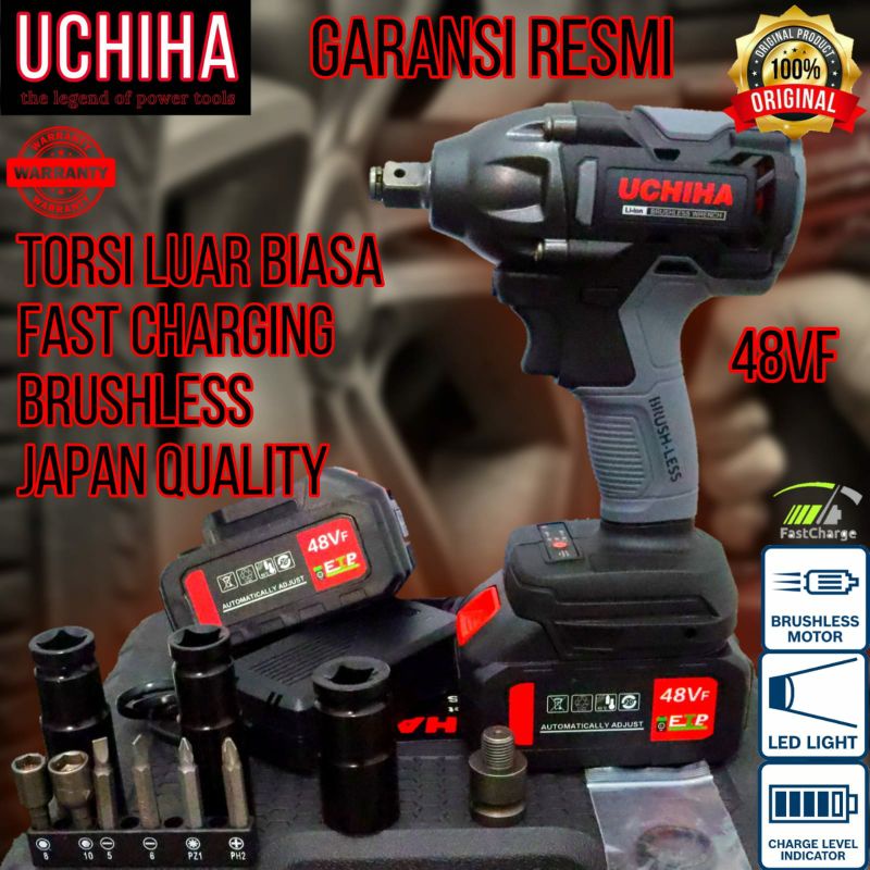 Jual Mesin Pembuka Baut Impact Wrench Uchiha Vf Buka Baut Ban Mobil