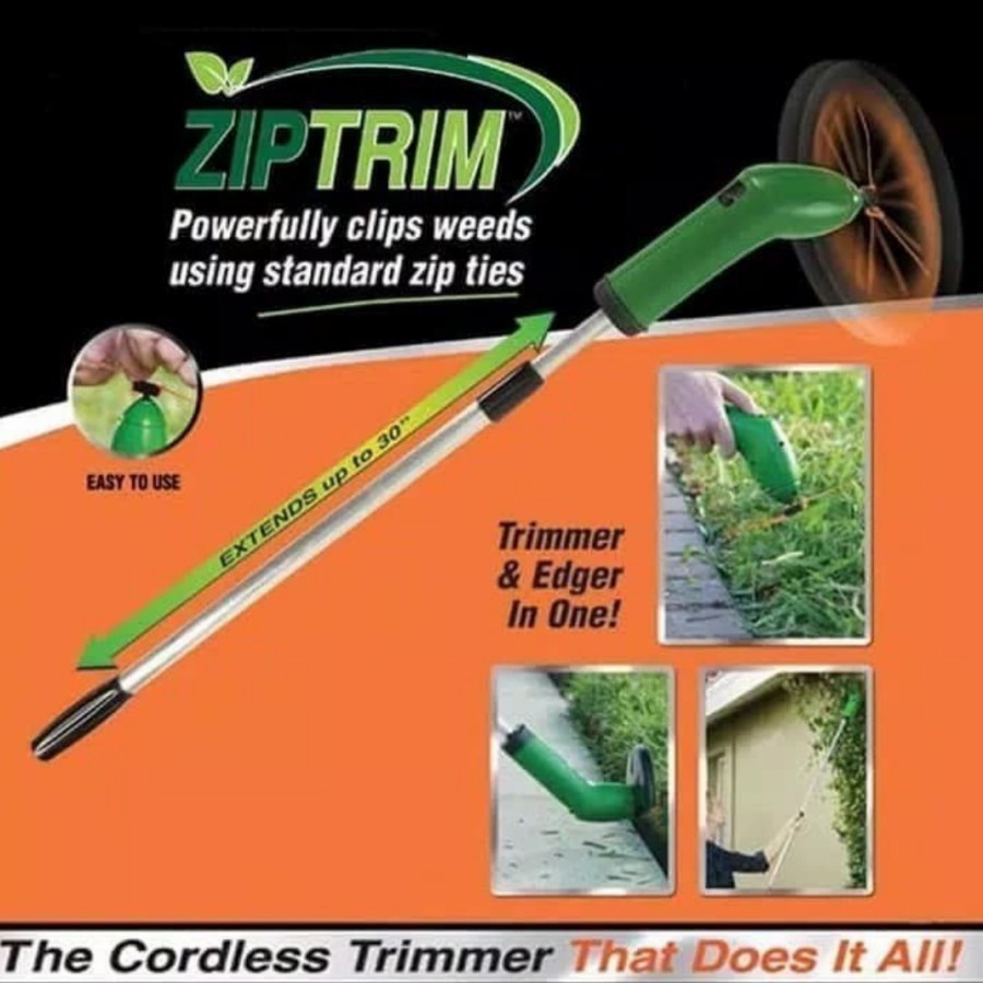 Jual alat potong rumput taman pemangkas rumput zip trim cordless ...