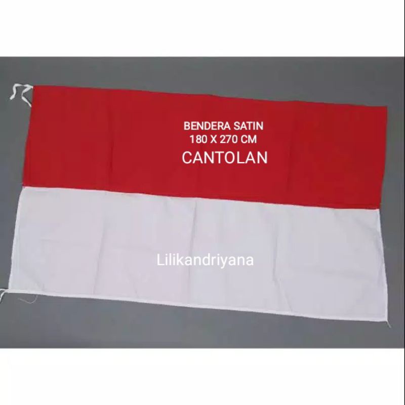 Jual Grosir Bendera Indonesia Merah Putih Bahan Satin Ada Cantolan 180 X 270 Cm Untuk Lapangan