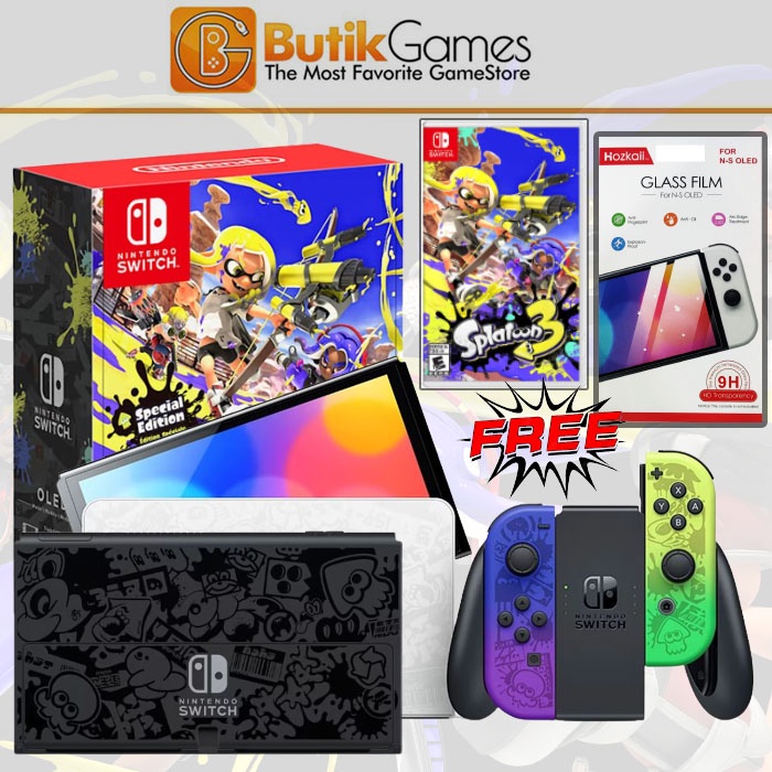 Jual Nintendo Switch OLED Console Splatoon 3 Edition Shopee Indonesia