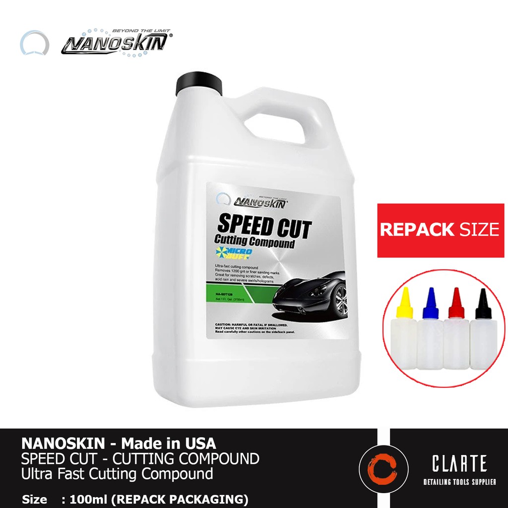 Jual Repack - NANOSKIN Speed Cut - 100ml Cutting Compound - Made in USA ...