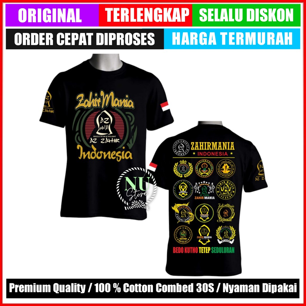 Jual Baju Azzahir / Kaos Az Zahir Lengan Panjang / Kaos Azzahir / Baju ...