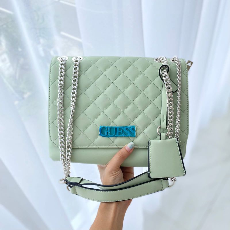 Jual Guess Elliana Quilted Convertible Crossbody Bag Original