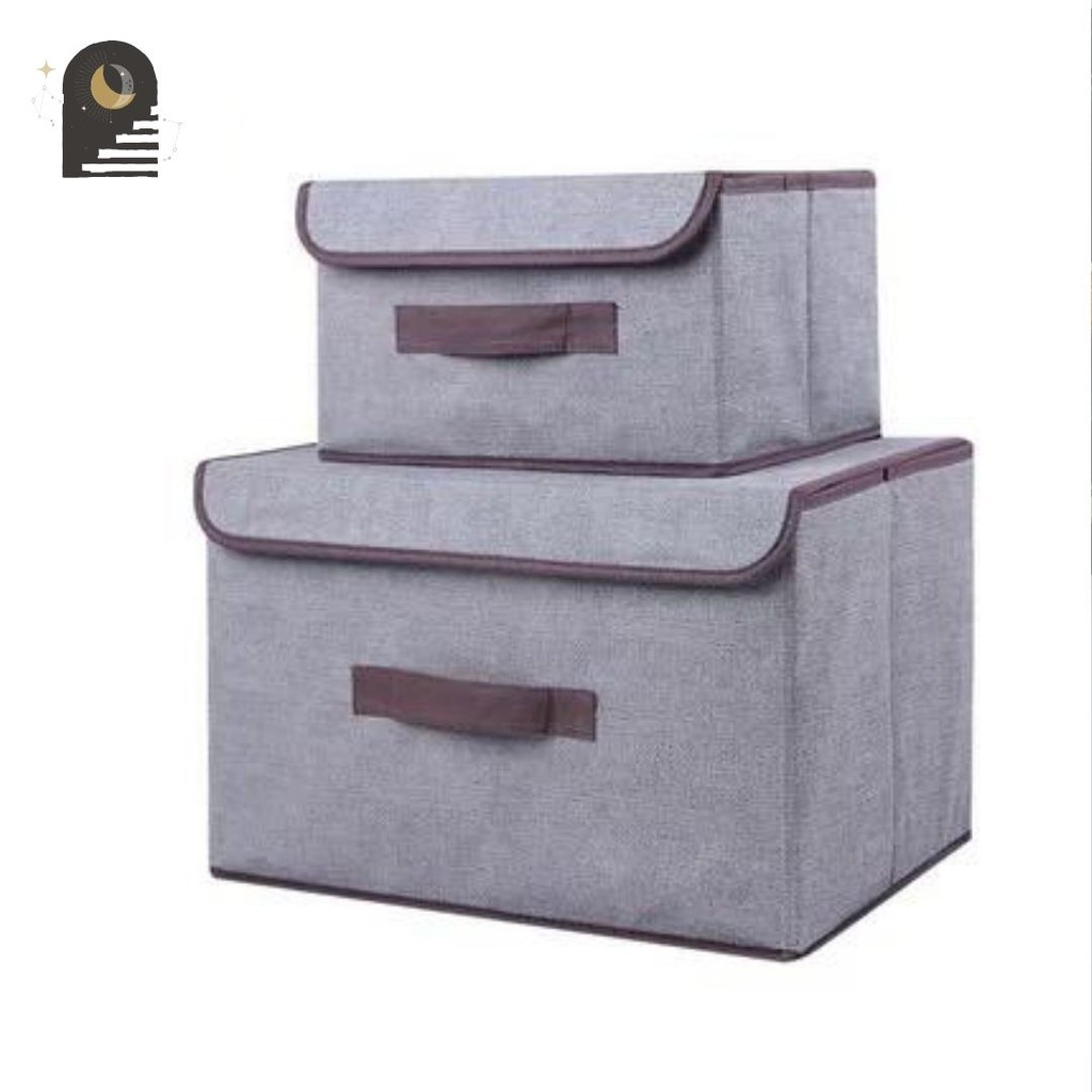 Jual Either.id | Tempat Penyimpanan Baju Pakaian Storage Box 2in1 Kain ...