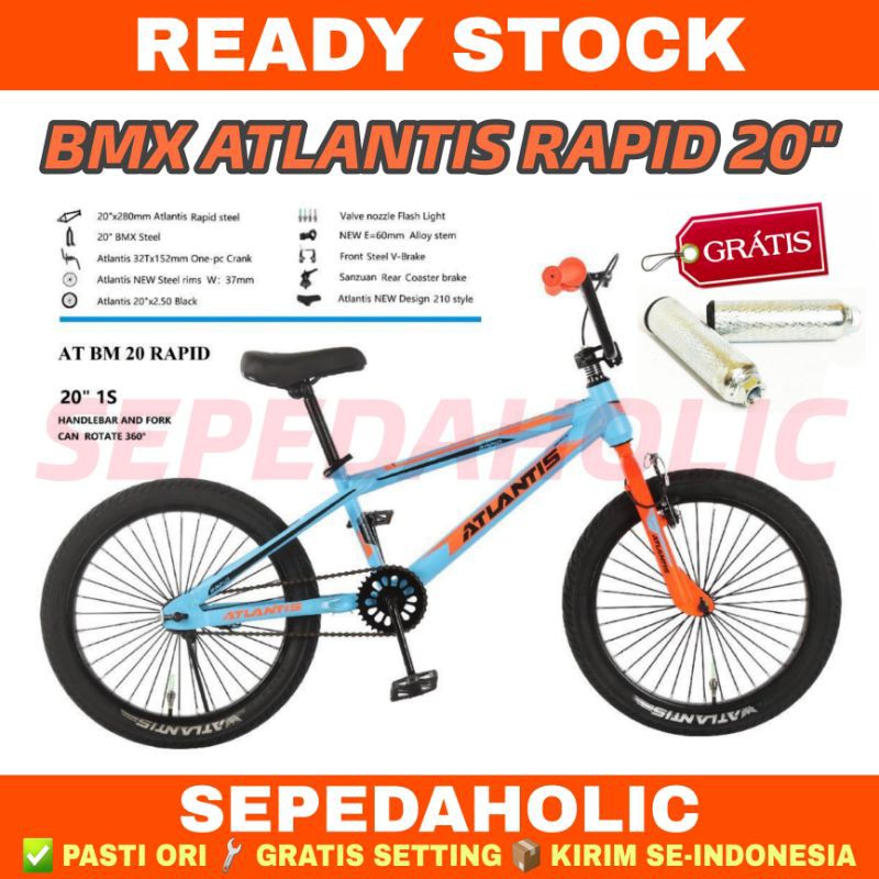 Jual Sepeda Anak BMX 20 Inch ATLANTIS RAPID Ban Jumbo BONUS JALU ...