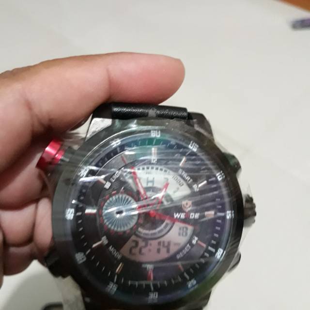 Jual Jam tangan pria weide wh 3401 leather strap original normal