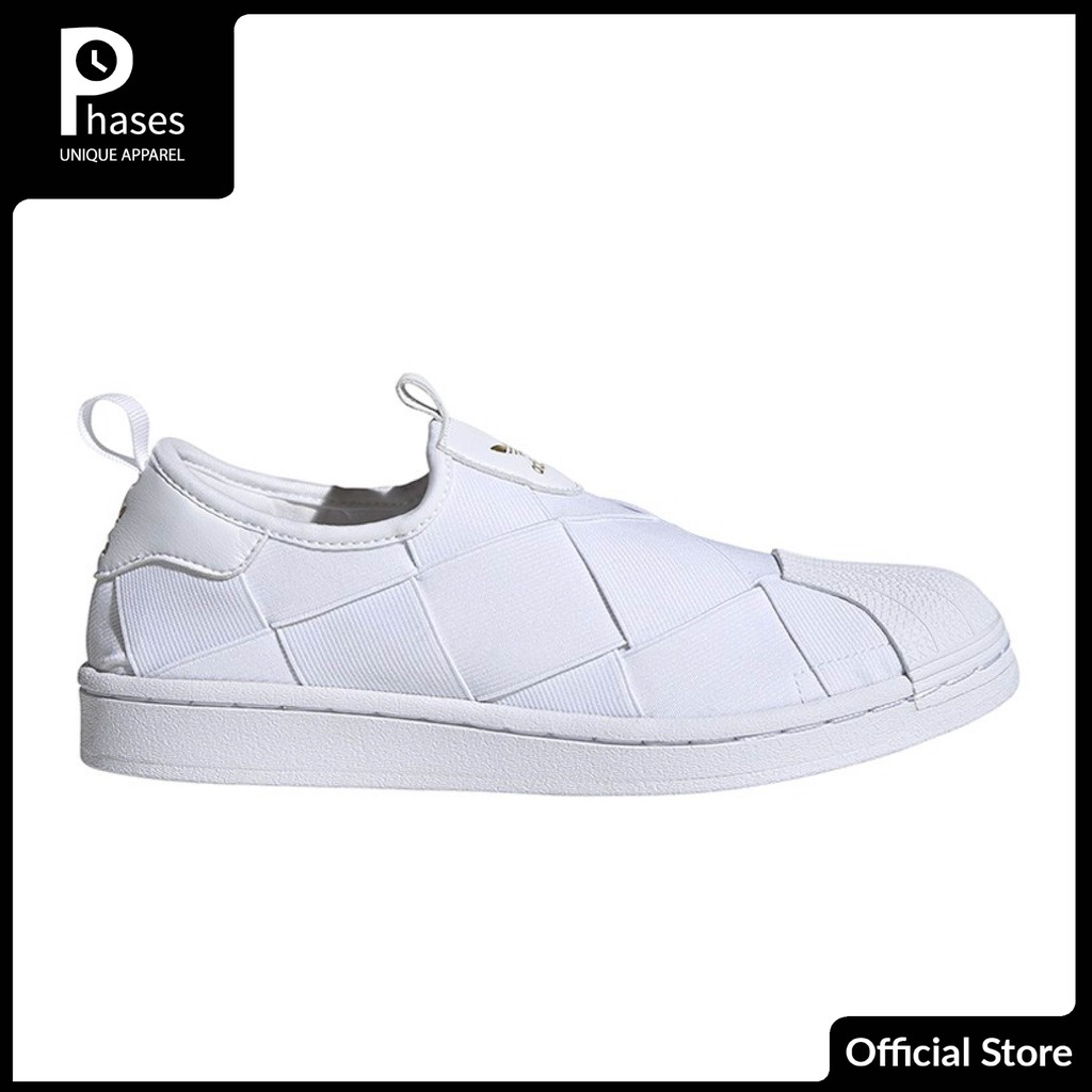 Jual adidas superstar outlet slip on white