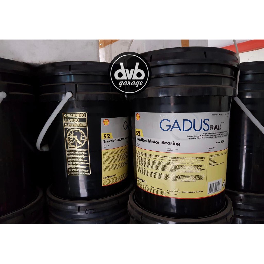 Jual Shell GadusRail S2 TMB Traction Motor Bearing Grease Pail 18 KG ...