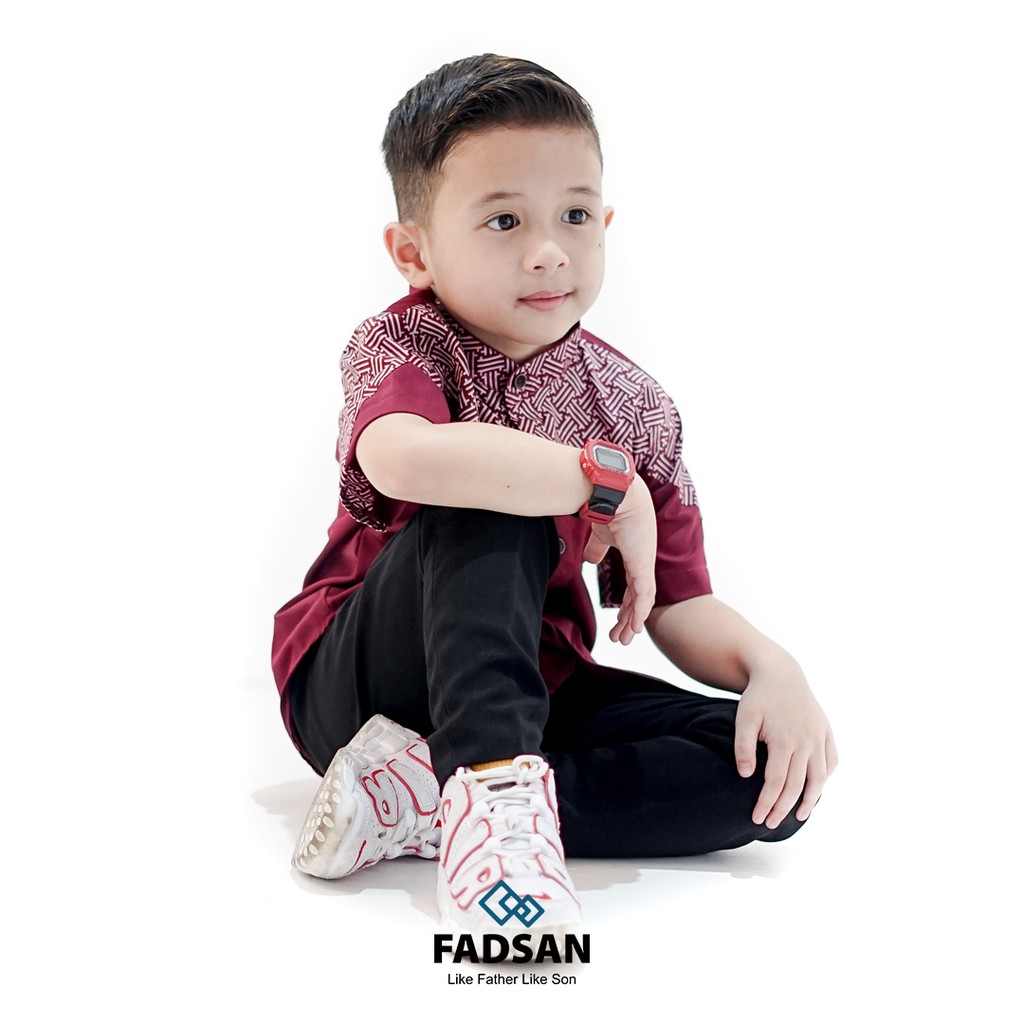 Jual Kemeja Koko Couple Ayah Dan Anak Pria Dewasa Lengan Pendek Batik ...