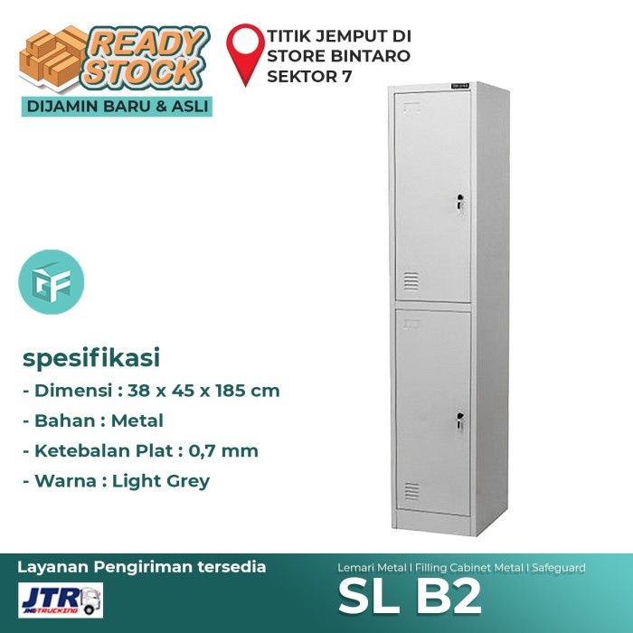 Jual Locker Besi Loker Besi Lemari Besi 2 Pintu Safeguard Sl B2 ...