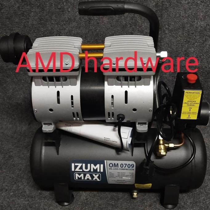 Jual Mesin Kompressor Oilless/Kompresor oil-less angin 3/4 HP 9 ltr ...