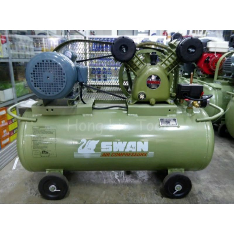 Jual Swan Compressor Kompresor 1/2 HP / PK + Motor Taiwan 1 Phase 220v ...