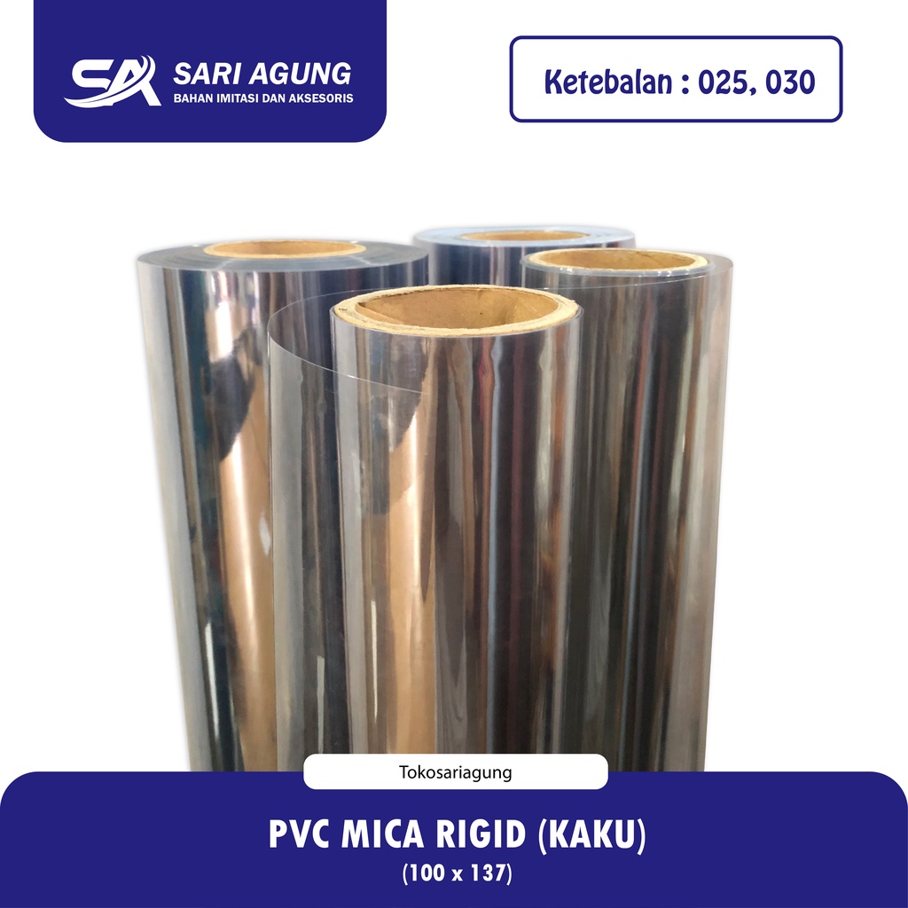 Jual MICA RIGID (METER) 025 , 030 PLASTIK PVC MIKA KAKU | Shopee Indonesia