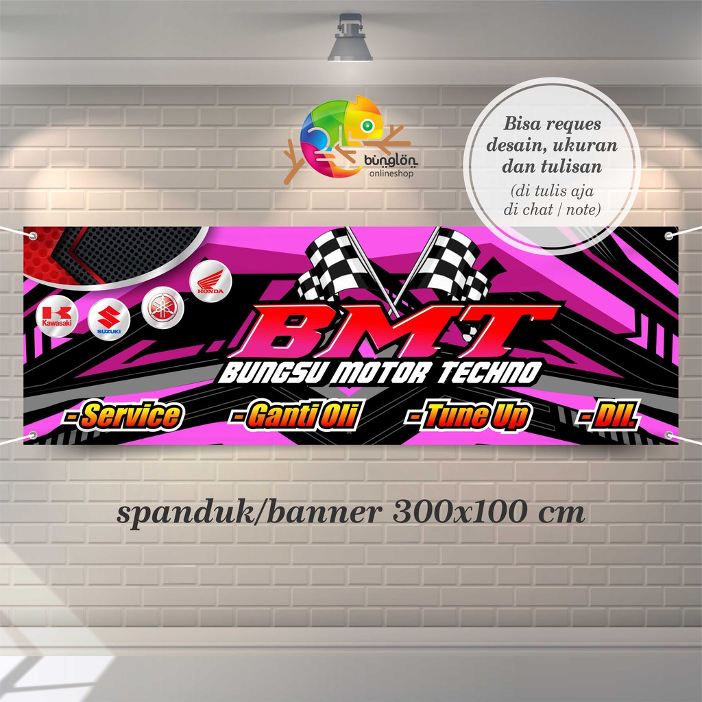 Jual Spanduk, Banner Bengkel Motor Mobil Keren | Shopee Indonesia