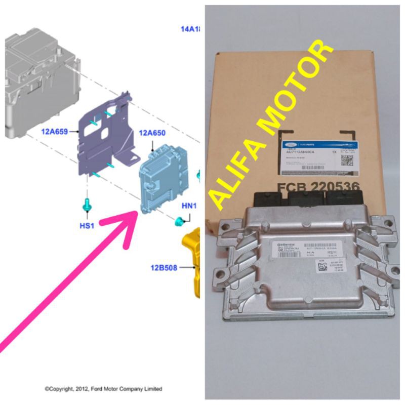 Jual Module Pcm ECU Ford Fiesta 1.600 cc Matik & Manual Original Ford ...