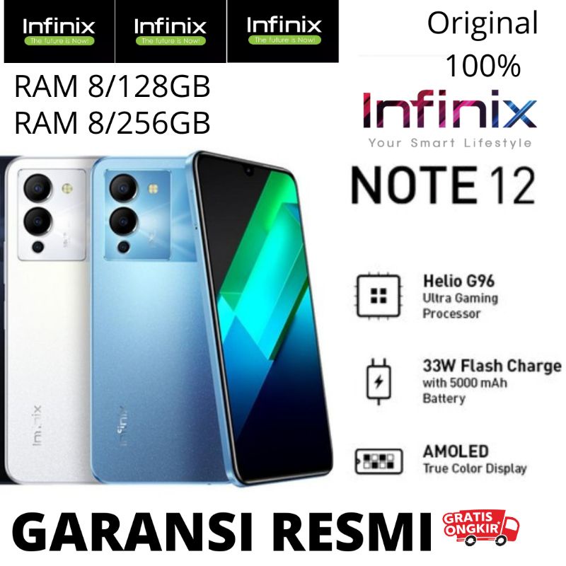 Jual INFINIX NOTE 12 RAM 8/128GB,8/256GB GARANSI RESMI | Shopee Indonesia