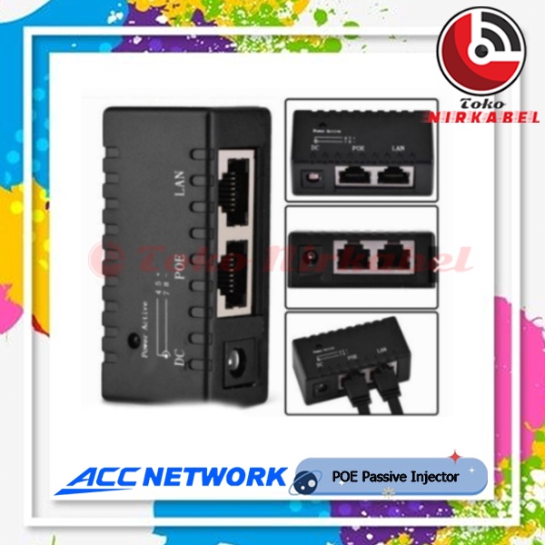 Jual POE Passive Injector | POE Injektor DC LAN 10/100 | Shopee Indonesia